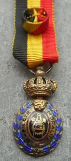 BELGIQUE: DECORATION INDUSTRIELLE DE 1ERE CLASSE + ECRIN, Verzenden, Landmacht, Lintje, Medaille of Wings