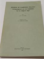 Journal de campagne 1914-1917 journal de guerre De cuyper, Utilisé, Enlèvement ou Envoi
