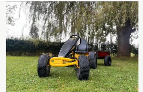 Prachtige Berg go-cart met offroad banden en aanhangwagen te, Enfants & Bébés, Jouets | Extérieur | Go-cart & Cuistax, Utilisé