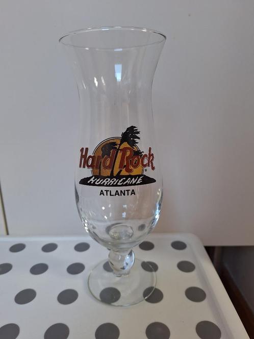 Hard Rock Cafe Atanta Hurricane Glass, Verzamelen, Glas en Drinkglazen, Zo goed als nieuw, Overige typen, Ophalen