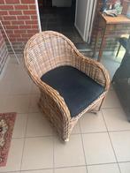 6 Rotan stoelen met kussens, Tuin en Terras, Tuinstoelen, Ophalen, Zo goed als nieuw, Rotan