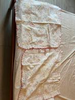 Drap de dessous avec 4 taies d'oreiller Motif floral, Deux personnes, Drap-housse ou Taie d'oreiller, Utilisé, Enlèvement ou Envoi