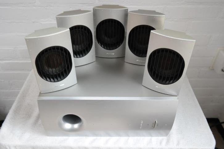 Pioneer surround speaker set, Audio, Tv en Foto, Luidsprekerboxen, Gebruikt, Complete surroundset, 60 tot 120 watt, Overige merken