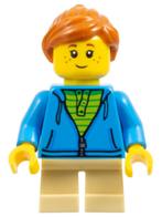 Lego figuur LLP003 LEGOLAND Park Girl / B1, Ophalen of Verzenden, Gebruikt, Losse stenen, Lego