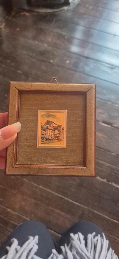 2 klein schilderijen., Huis en Inrichting, Woonaccessoires | Lijsten, Ophalen