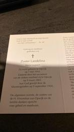Zuster Maria Luypaert, Verzenden, Bidprentje