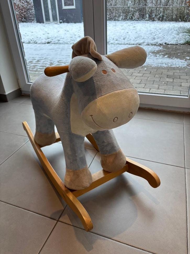 Cheval à bascule Noukies - Âne Paco, Kinderen en Baby's, Speelgoed | Hobbelfiguren, Ophalen