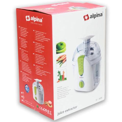 Alpina Sapcentrifuge / Juice Extractor 1.5L, Elektronische apparatuur, Juicers, Nieuw, Sapcentrifuge, Elektrisch, Ophalen of Verzenden
