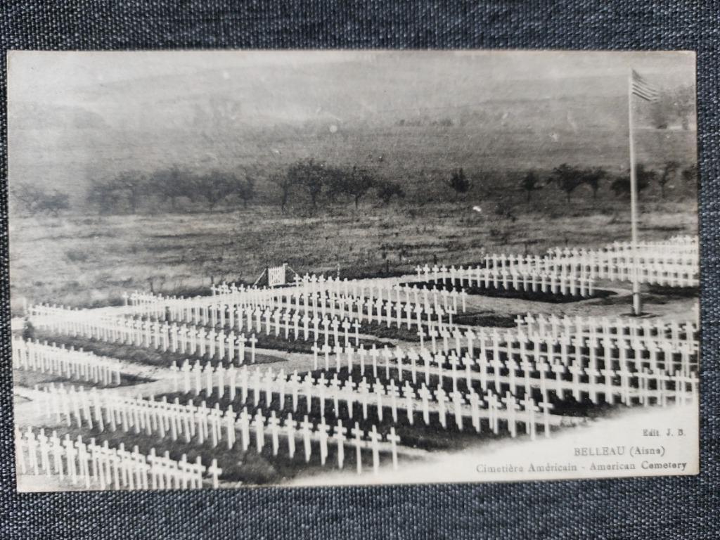 oude postkaart Belleau (Amerikaans kerkhof), Verzenden