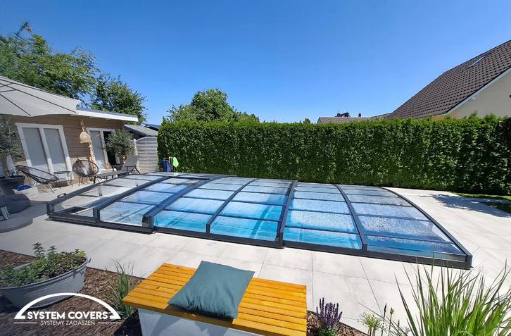 Zwembadoverdekking / pool cover 3,7x6,8x0,6m, kleur DB703, Tuin en Terras, Zwembad-toebehoren, Nieuw, Overige typen, Ophalen of Verzenden