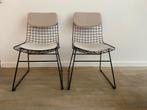 HK living - wire chair - 2 eetkamerstoelen, Huis en Inrichting, Stoelen, Twee, Zwart, Ophalen of Verzenden, Zo goed als nieuw