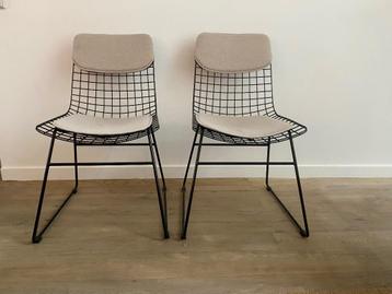 HK living - wire chair - 2 eetkamerstoelen beschikbaar voor biedingen