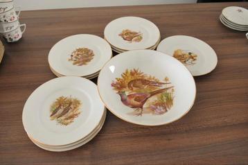 Service à volaille Domino Limoges – grand plat + assiette, Enlèvement