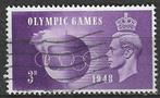 Groot-Brittannie 1948 - Yvert 242 - Olympische Spelen   (ST), Timbres & Monnaies, Timbres | Europe | Royaume-Uni, Affranchi, Envoi