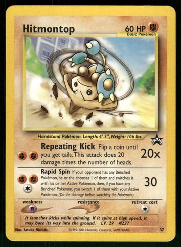 Hitmontop 37/53 - Wizards Black Star Promos (NM) beschikbaar voor biedingen