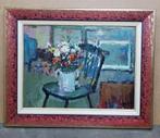 Juul DE CORT, interieur met bloemen, Antiek en Kunst, Ophalen of Verzenden
