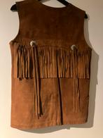 Gilet daim + rok, Bruin, Gedragen, Onder de knie, Ophalen