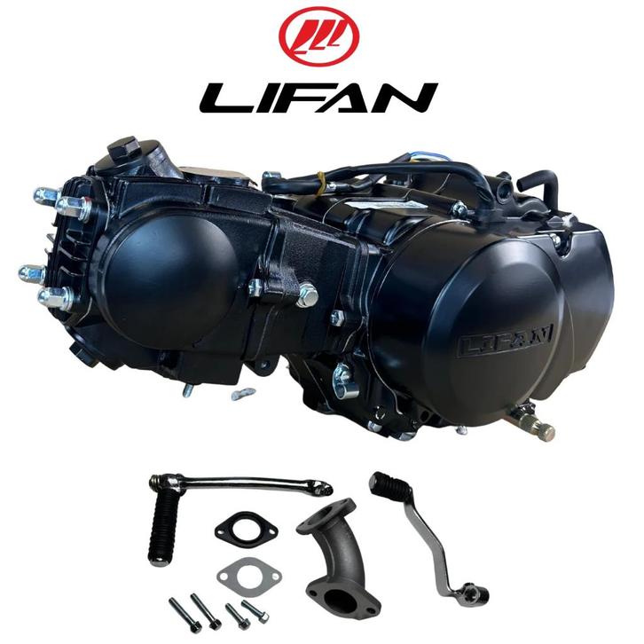 Lifan 50cc Motorblok zwart - Manueel - 4 Versnellingen, Fietsen en Brommers, Brommeronderdelen | Algemeen, Nieuw, Blok, Ophalen of Verzenden