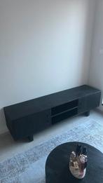 Meuble TV Monti 180 cm - mangue massif - noir+ table basse, Maison & Meubles, Armoires | Mobilier de télévision, Enlèvement, Comme neuf