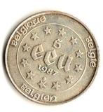 Munt / België / 5 Ecu / 1987 / Zilver 835, Zilver, Ophalen of Verzenden, Losse munt, Zilver