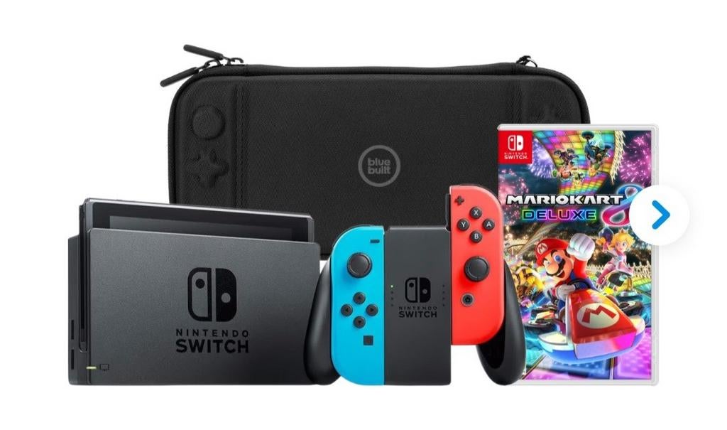 Nintendo switch zwart, Games en Spelcomputers, Spelcomputers | Nintendo Switch, Zo goed als nieuw, Switch Original, Met 2 controllers