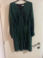 Kleedje Whistles. Zwart/donkergroene panterprint., Kleding | Dames, Jurken, Ophalen, Maat 42/44 (L), Zo goed als nieuw, Knielengte