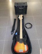basgitaar elektrisch 4 snaar met versterker en zak, Muziek en Instrumenten, Ophalen, Zo goed als nieuw, Met versterker