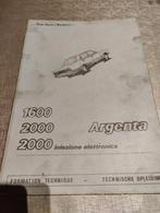 FIAT Argenta technische documentatie, Boeken, Ophalen of Verzenden, Gelezen