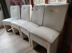 Stoelen met wieltjes - gebroken wit, Ophalen, Overige materialen, Gebruikt, Overige kleuren