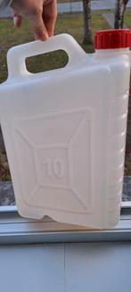 Bidon plastique blanc vide alimentaire 10l a saisir ️, Enlèvement