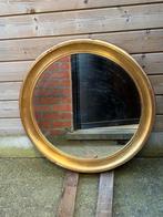 Ronde spiegel diameter ong 77 cm, omlijsting goudkleurig., 50 tot 100 cm, Minder dan 100 cm, Rond, Ophalen