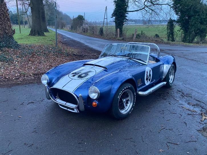 AC COBRA DAX BIG BLOCK 7000CC, Auto's, Oldtimers, Particulier, Overige merken, Benzine, Cabriolet, 2 deurs, Automaat, Blauw, Beige
