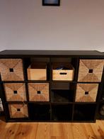 Ikea Kallax 3 op 4 + 6 mandjes, Huis en Inrichting, Ophalen, Zo goed als nieuw