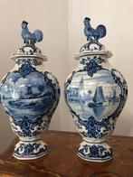 Potiches BFK Keramis BOCH met haantje1870, Antiek en Kunst, Ophalen