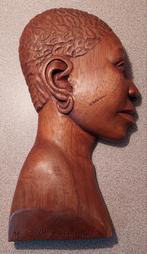 Afrikaans houten snijwerk 1955, Antiek en Kunst, Ophalen of Verzenden