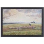 Landschap met kudde schapen - Camille Pissarro canvas + bakl, Antiek en Kunst, Verzenden