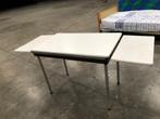 tafel met 2 uitschuifbare planken - wit bovenblad, 50 tot 100 cm, Kunststof, 150 tot 200 cm, Gebruikt