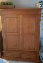grote kast in massief grenenhout, Ophalen, Gebruikt, 100 tot 150 cm, 200 cm of meer