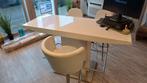 Table haute blanche – Idéale cuisine ou bureau !, Maison & Meubles, Cuisine | Éléments de cuisine, Enlèvement, Utilisé, 50 à 100 cm