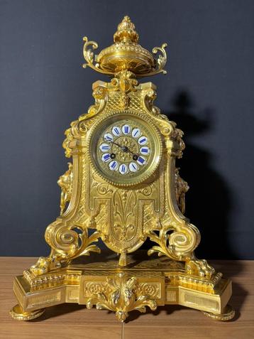 (39) Antieke Franse bronzen Pendule in Regency-stijl ca.1890 beschikbaar voor biedingen