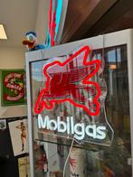Mobilgas reclame verlichting NeoN, Verzamelen, Ophalen of Verzenden, Zo goed als nieuw, Reclamebord