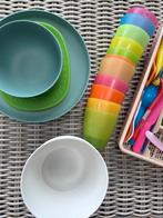Plastic eetservice, Ophalen