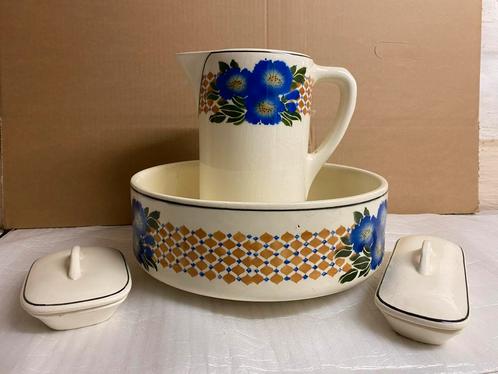 Te koop mooie aardewerken lampetset vintage, Antiek en Kunst, Antiek | Keramiek en Aardewerk, Ophalen of Verzenden
