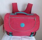 Kipling etui 3 comp 6/12 jaar tweekleurig + aap, Gebruikt, Aktetas of Boekentas, Roze, 30 tot 40 cm