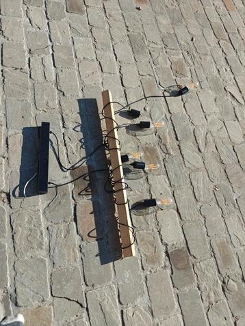 Hanglamp hout 100cm 6 lampen beschikbaar voor biedingen