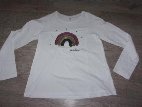 meisjes t - shirt met lange mouwen. Maat 140., Kinderen en Baby's, Kinderkleding | Maat 140, Zo goed als nieuw, Meisje, Shirt of Longsleeve