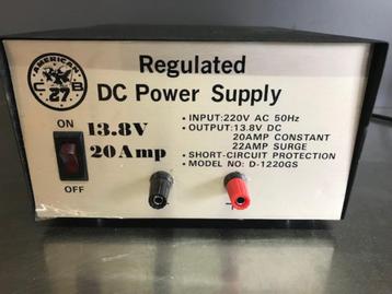 American CB27 gestabiliseerde Voeding 13.8 volt 20-22 Amp   beschikbaar voor biedingen