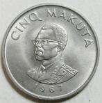 AV MONNAIE BANQUE NATIONAL CONGO  KM#9 " 5 MAKUTA  " DE1967, Enlèvement ou Envoi, Monnaie en vrac, Autres pays