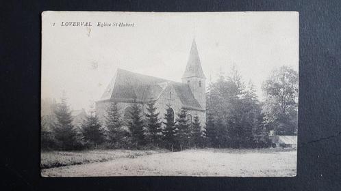 Loverval ( Gerpinnes ) Eglise St-Hubert, Verzamelen, Postkaarten | België, Ongelopen, Henegouwen, Voor 1920, Ophalen of Verzenden
