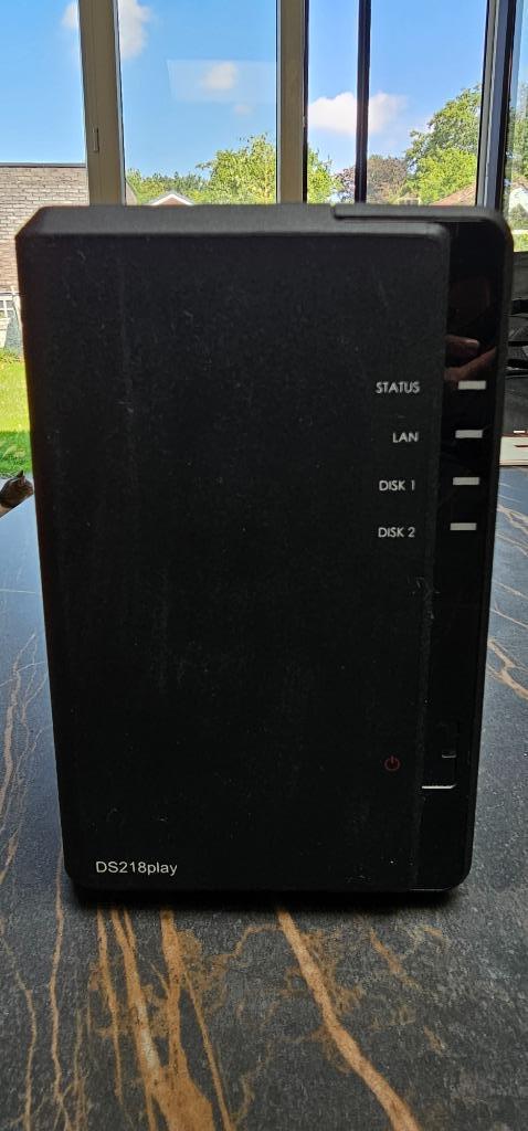 Synology NAS DS218play + 2x Seagate Ironwolf 10Terrabyte  d, Computers en Software, NAS, Zo goed als nieuw, Ophalen
